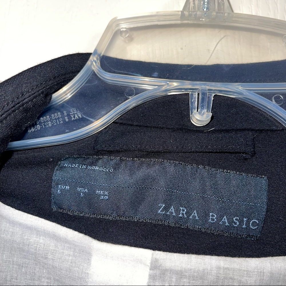 Black Zara Basic Jacket In Size Large Worn Once - image 5